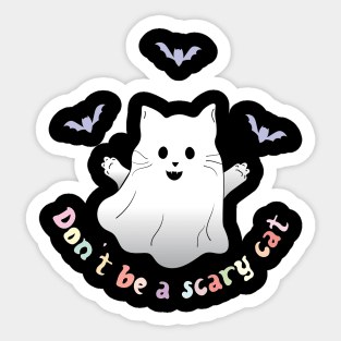 Don’t be a Scary Cat! Halloween Sticker